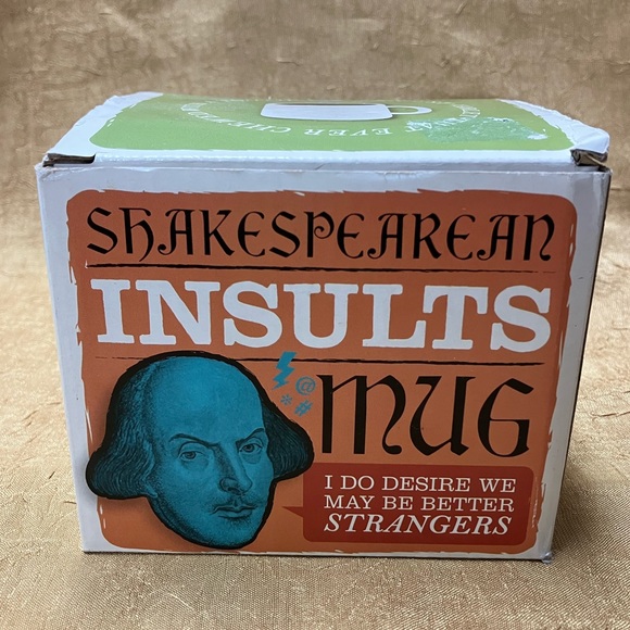 Shakespeare Insults Mug By The Unemployed Philosophers Guild Open Box - Picture 7 of 7